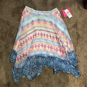 New with tags AMY BYER midi multicolored skirt